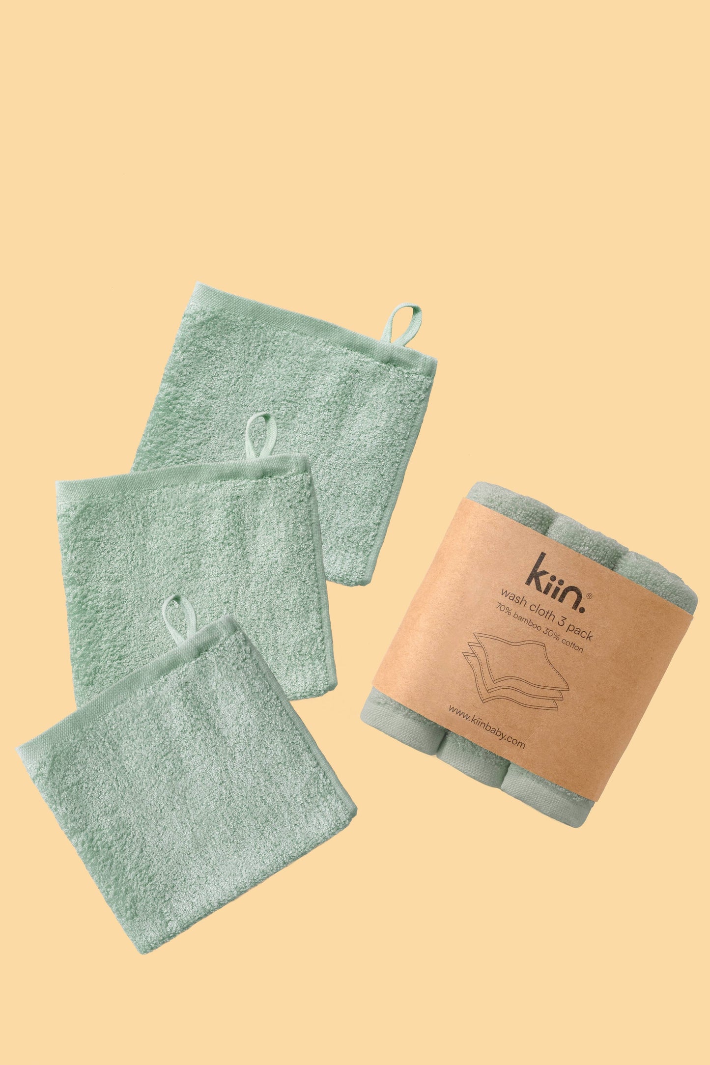 Wash Cloths 3 Pack: Caramel