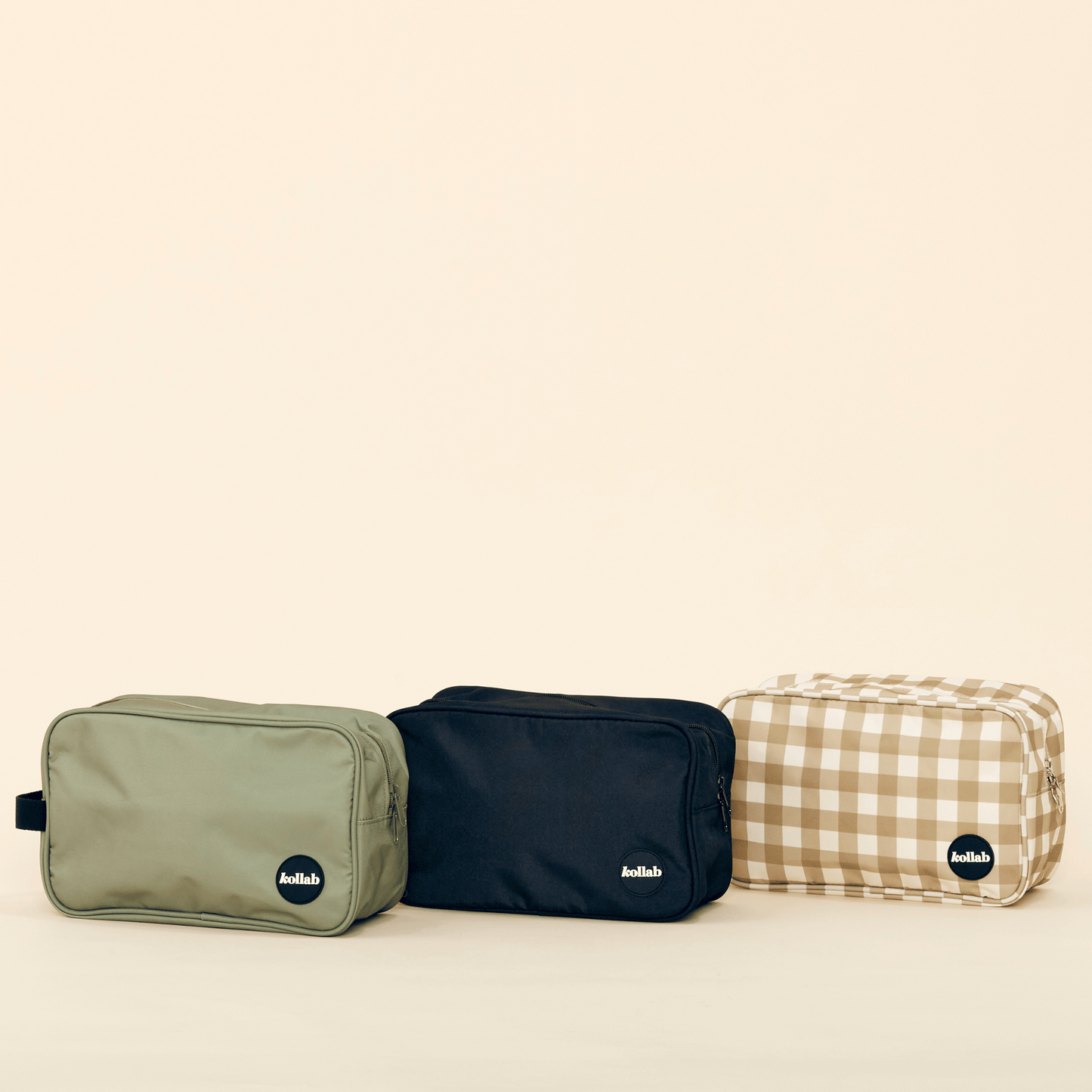 Travel Bag Khaki Black