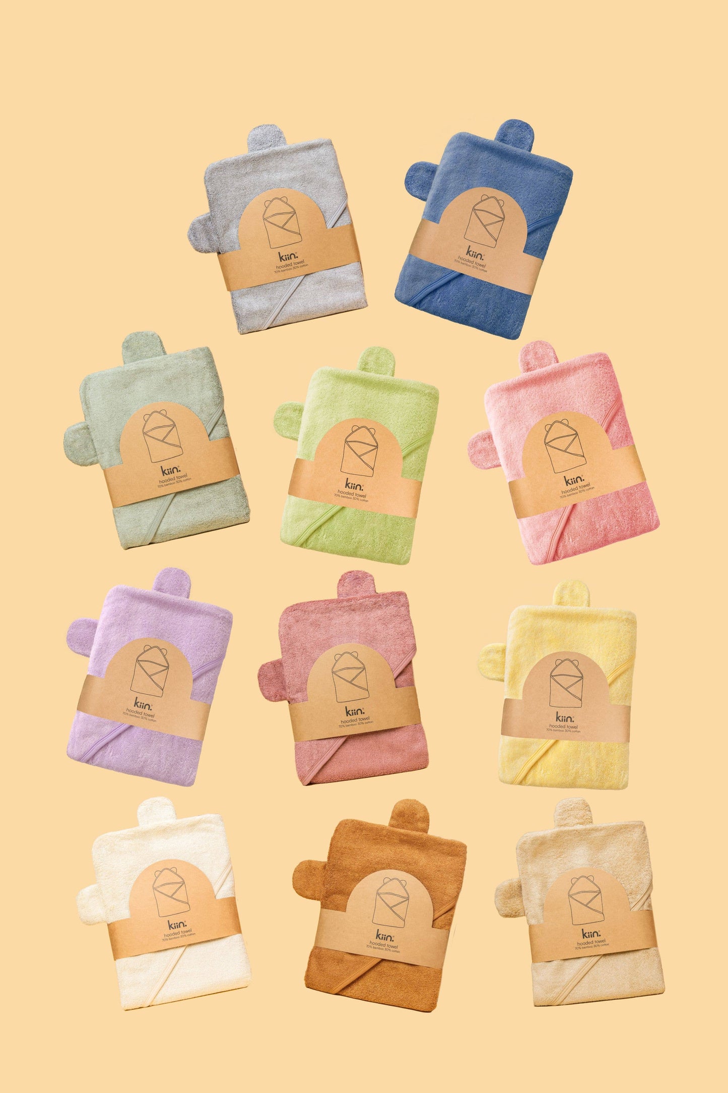 Hooded Towel: Peony