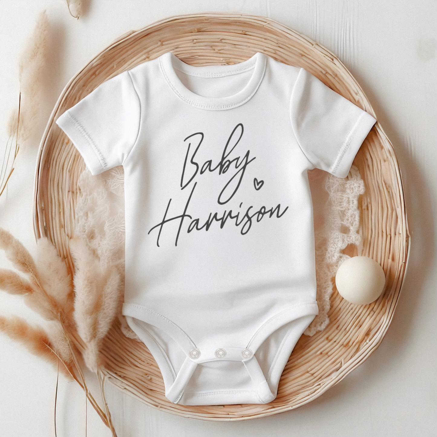 Baby Announcement Last Name Onesie