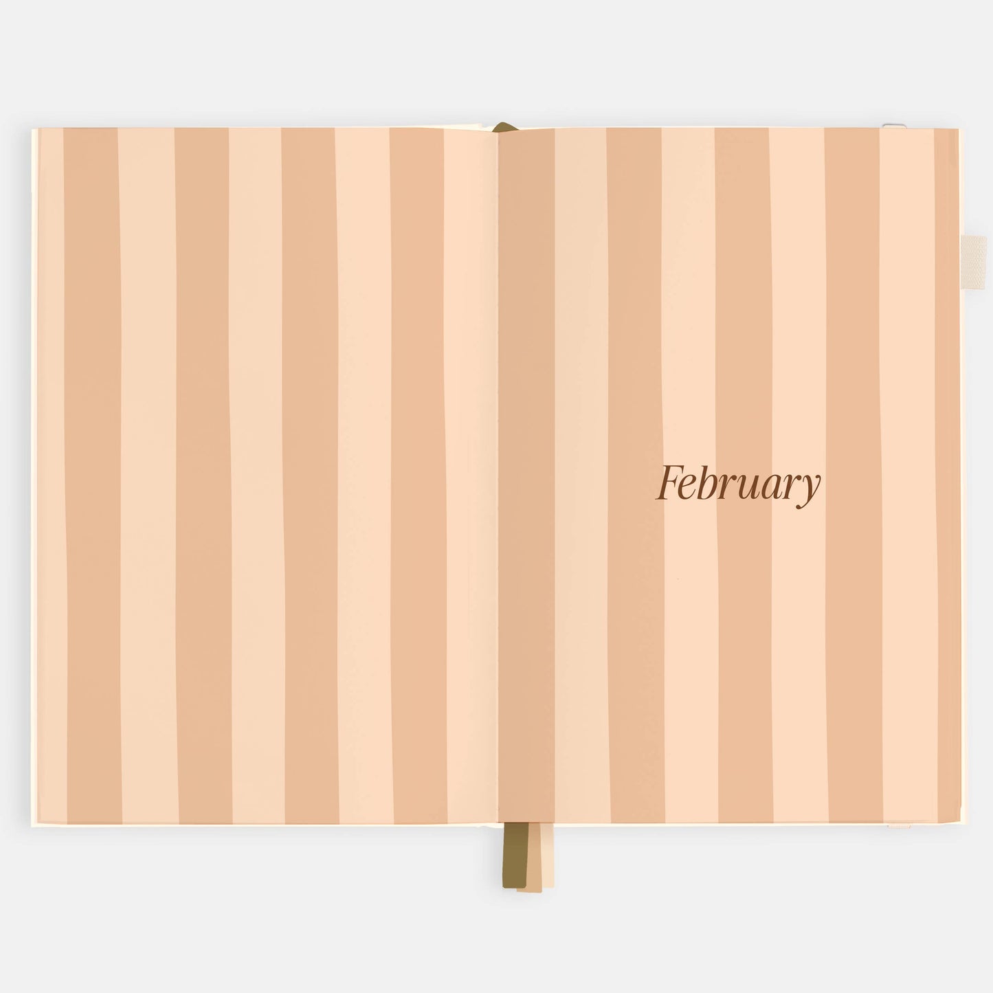2026 Creme A5 Vertical Planner