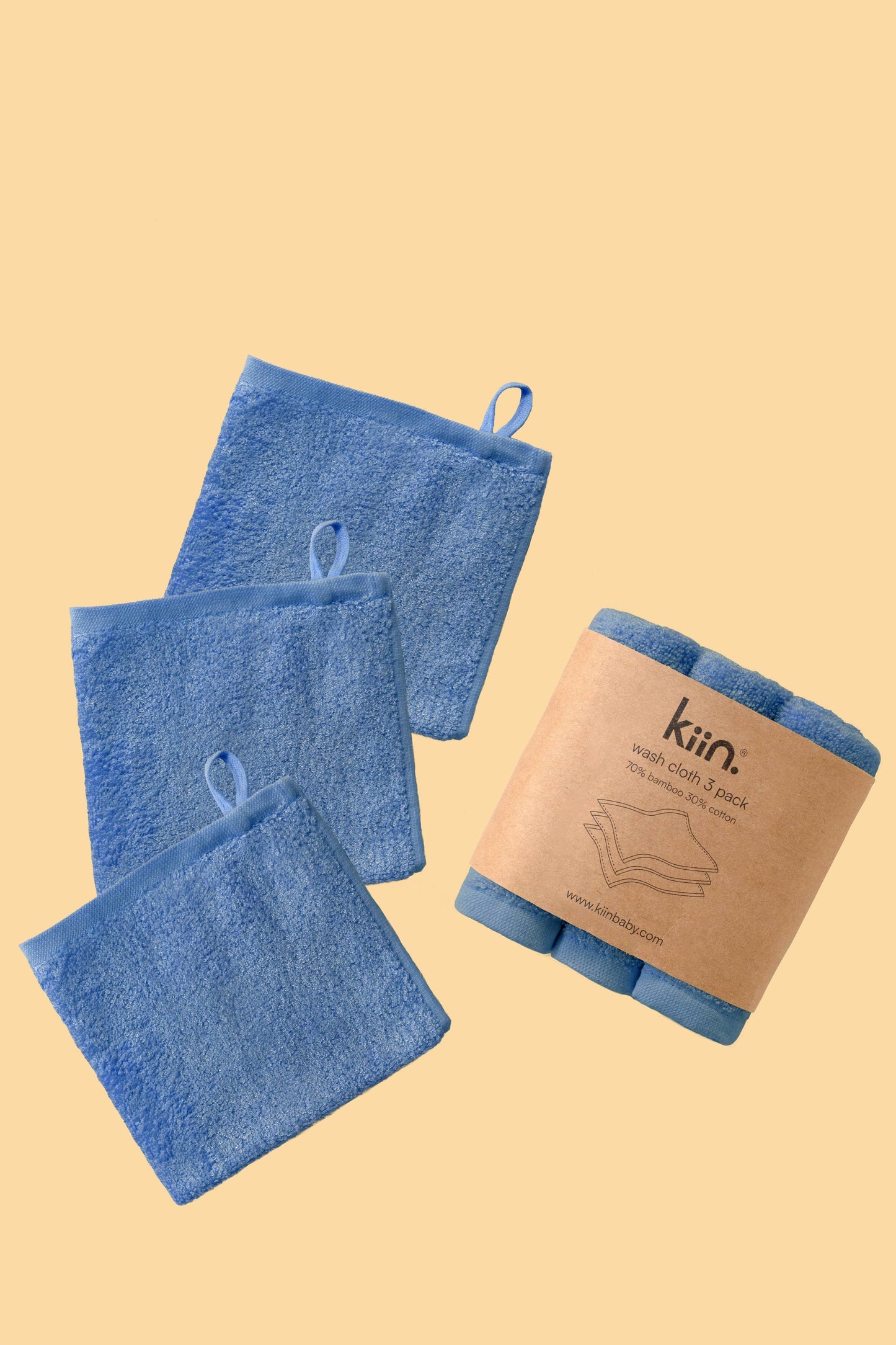 Wash Cloths 3 Pack: Caramel