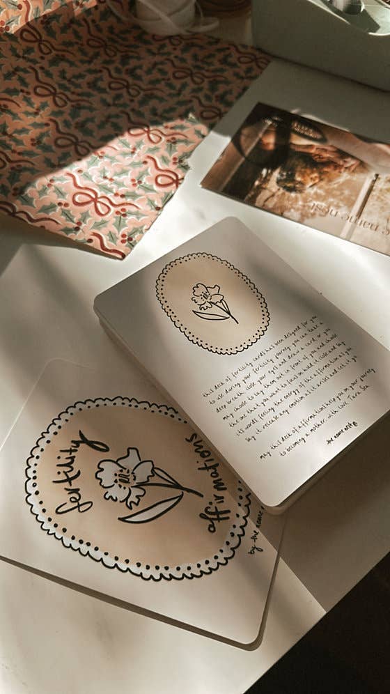 The Name Nest Fertility affirmation cards