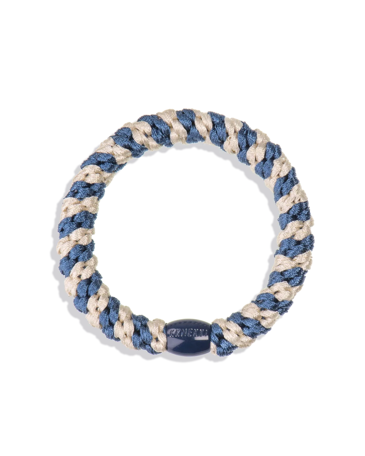 KKNEKKI ORIGINAL HAIR TIES -
INDIGO IVORY STRIPE