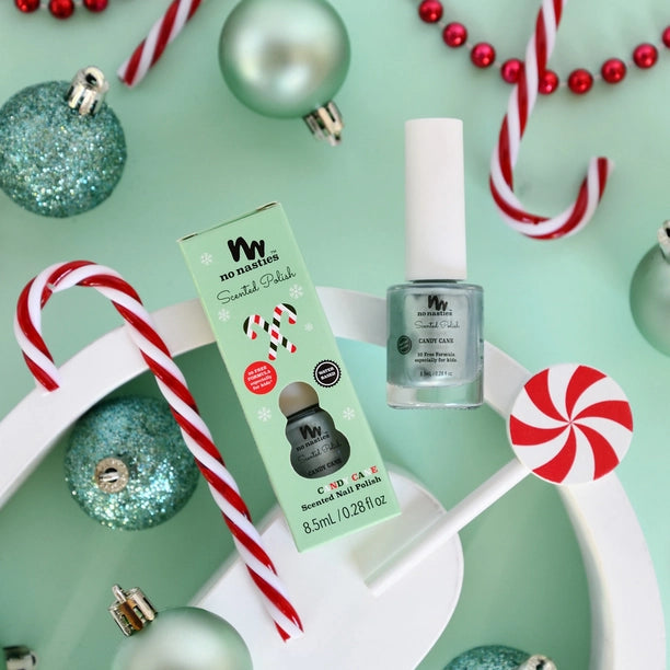 Christmas Candy Cane Scented Scratch Off Kids Nail Polish
