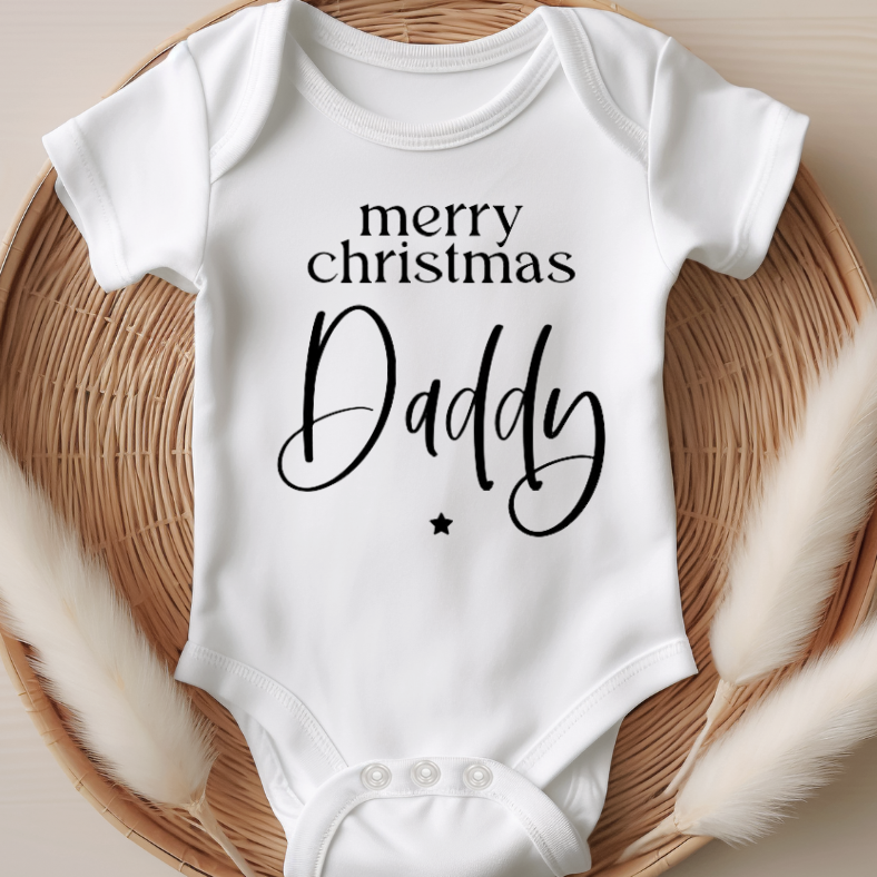Customisable Merry Christmas Pregnancy Announcement Onesie