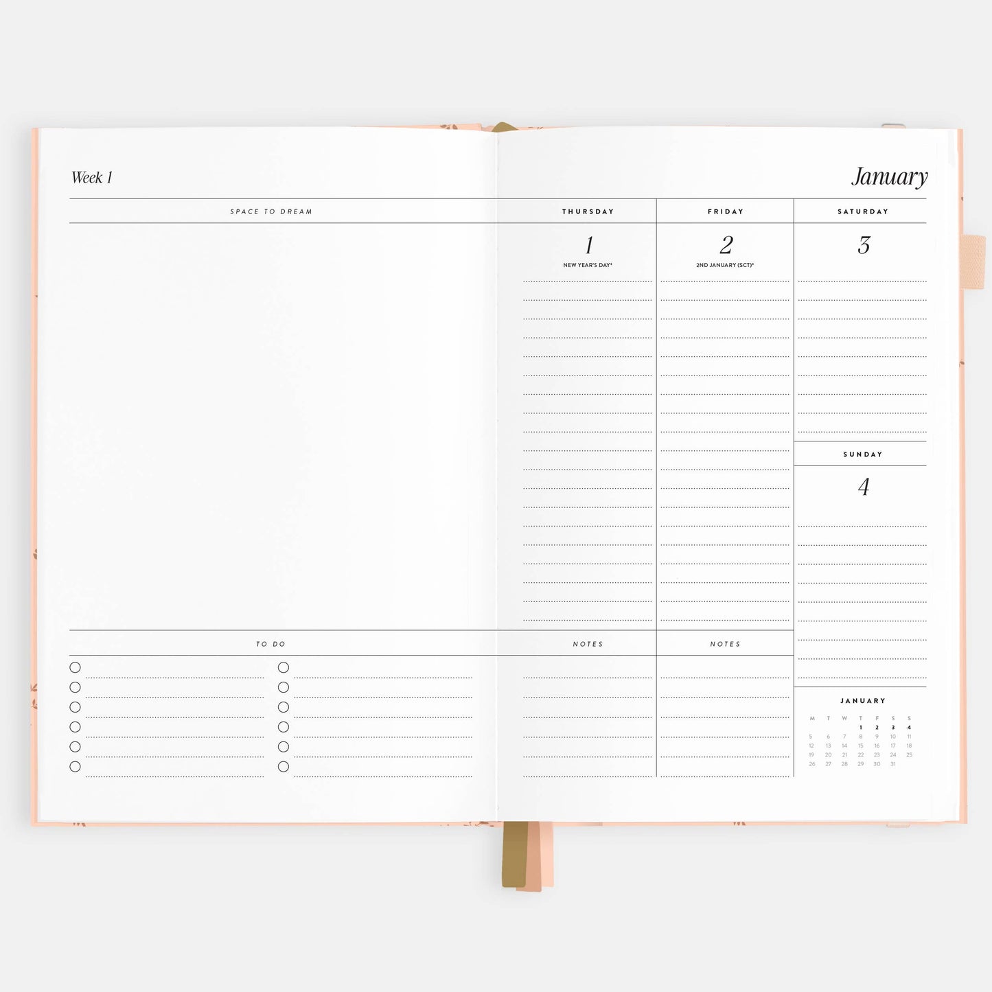 2026 Wild Ruscus A5 Vertical Planner