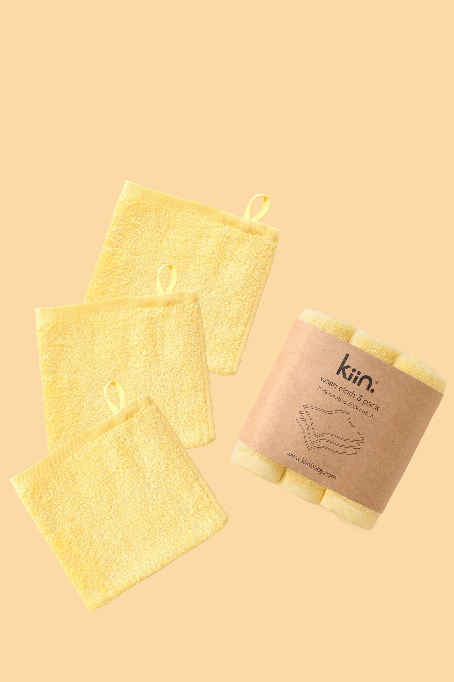 Wash Cloths 3 Pack: Caramel
