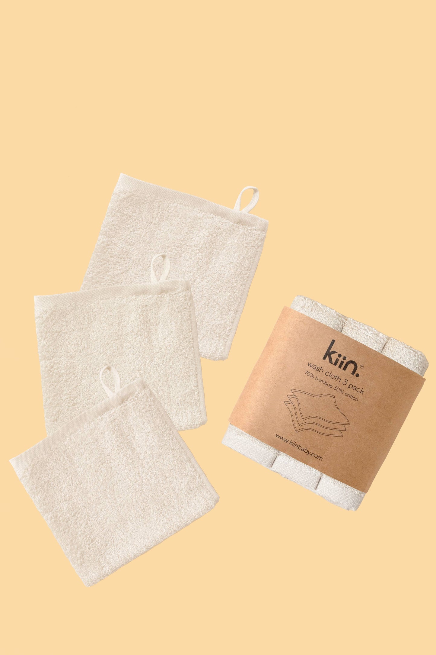 Wash Cloths 3 Pack: Caramel