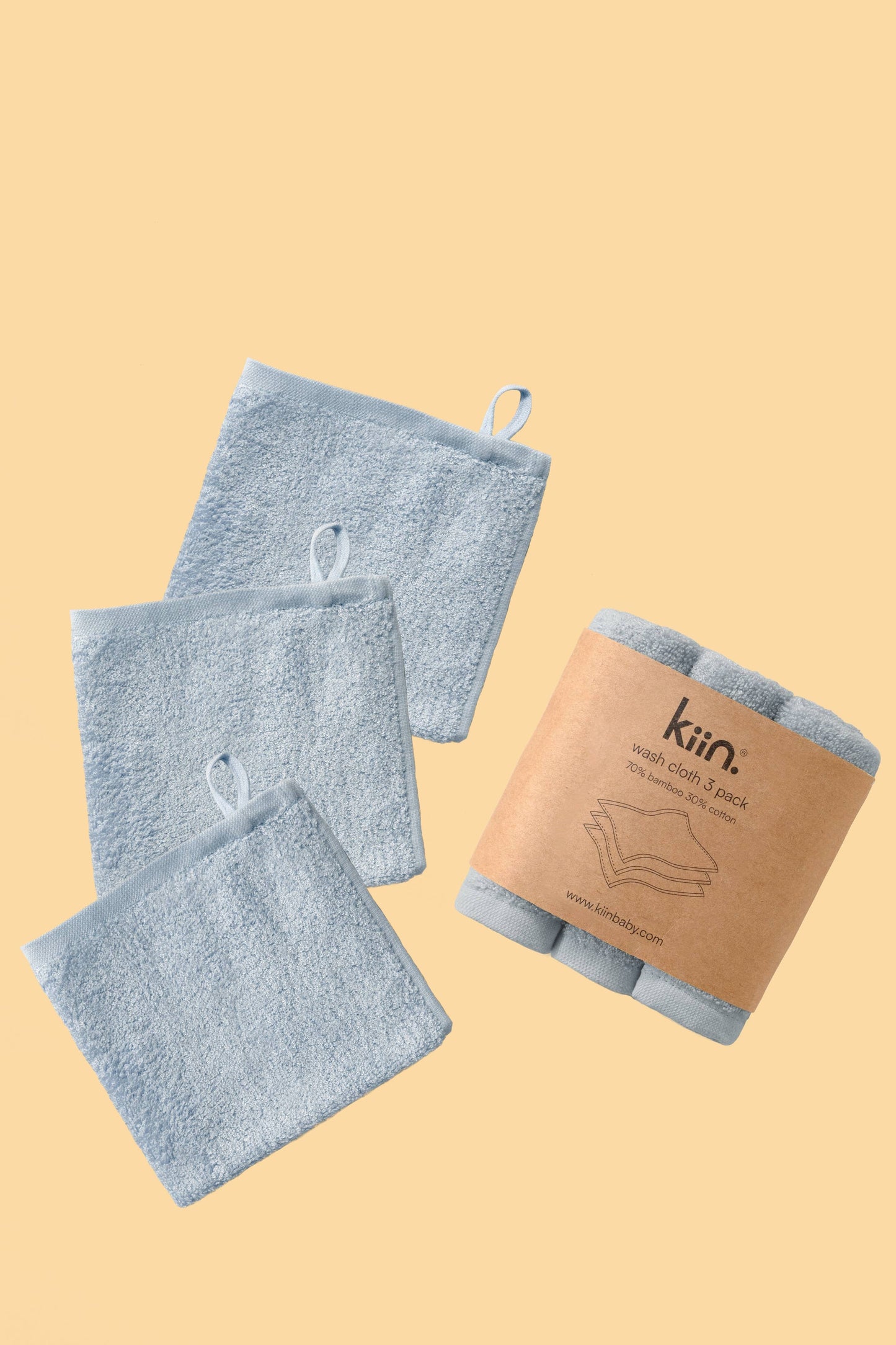 Wash Cloths 3 Pack: Caramel
