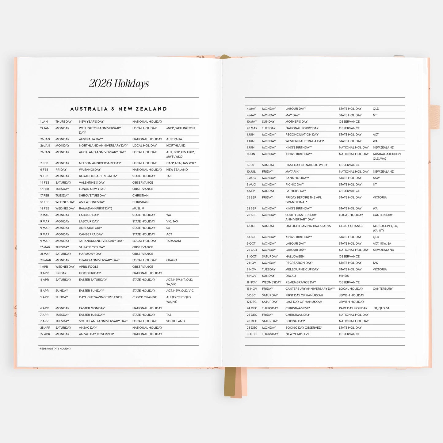 2026 Wild Ruscus A5 Vertical Planner
