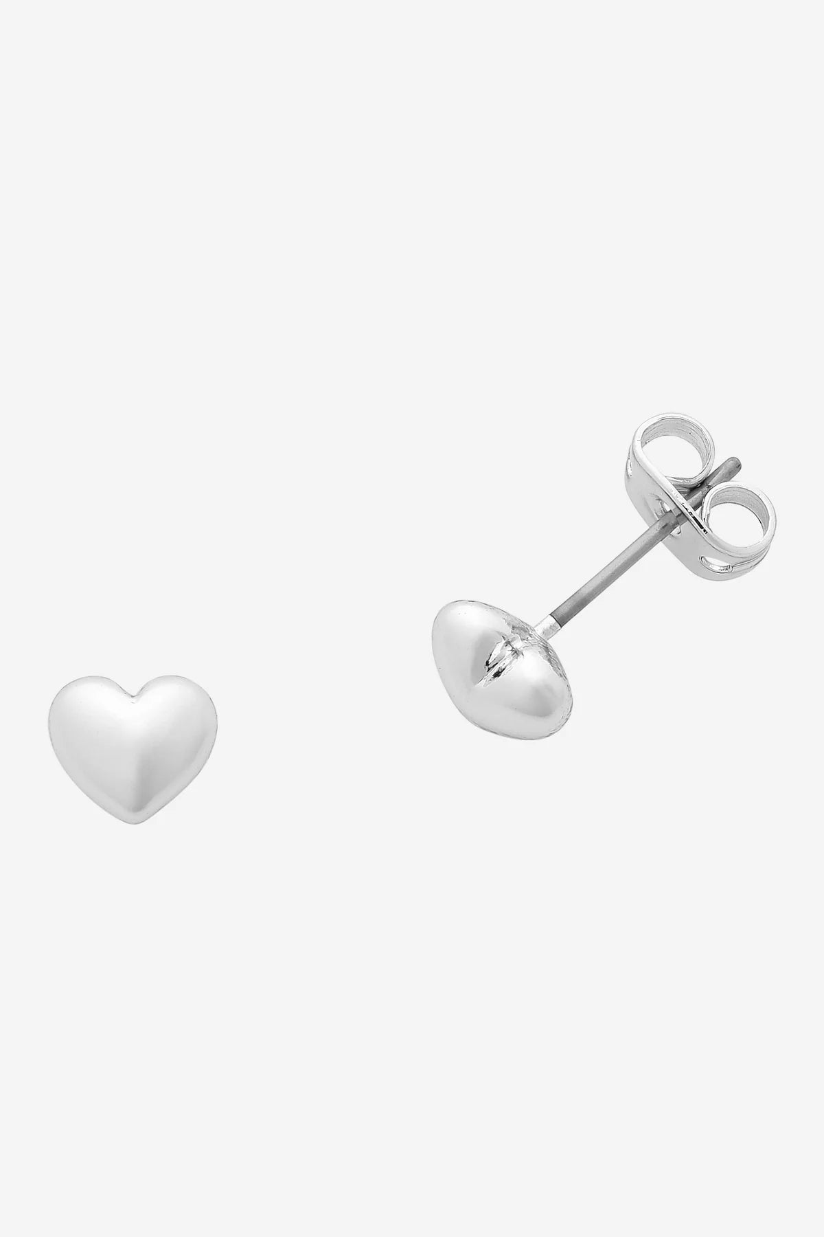 WINNIE SILVER HEART EARRING