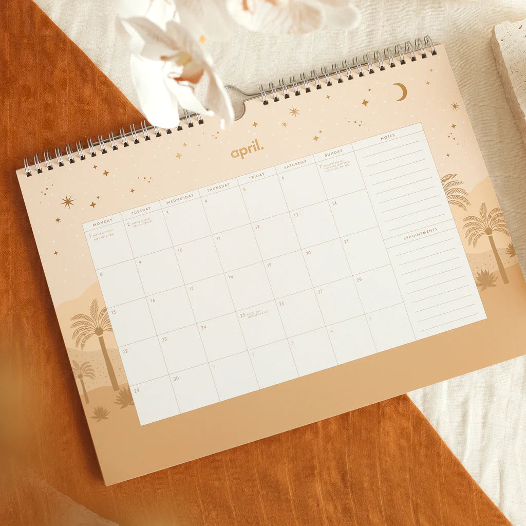 2024 Desert Palms Wall Calendar