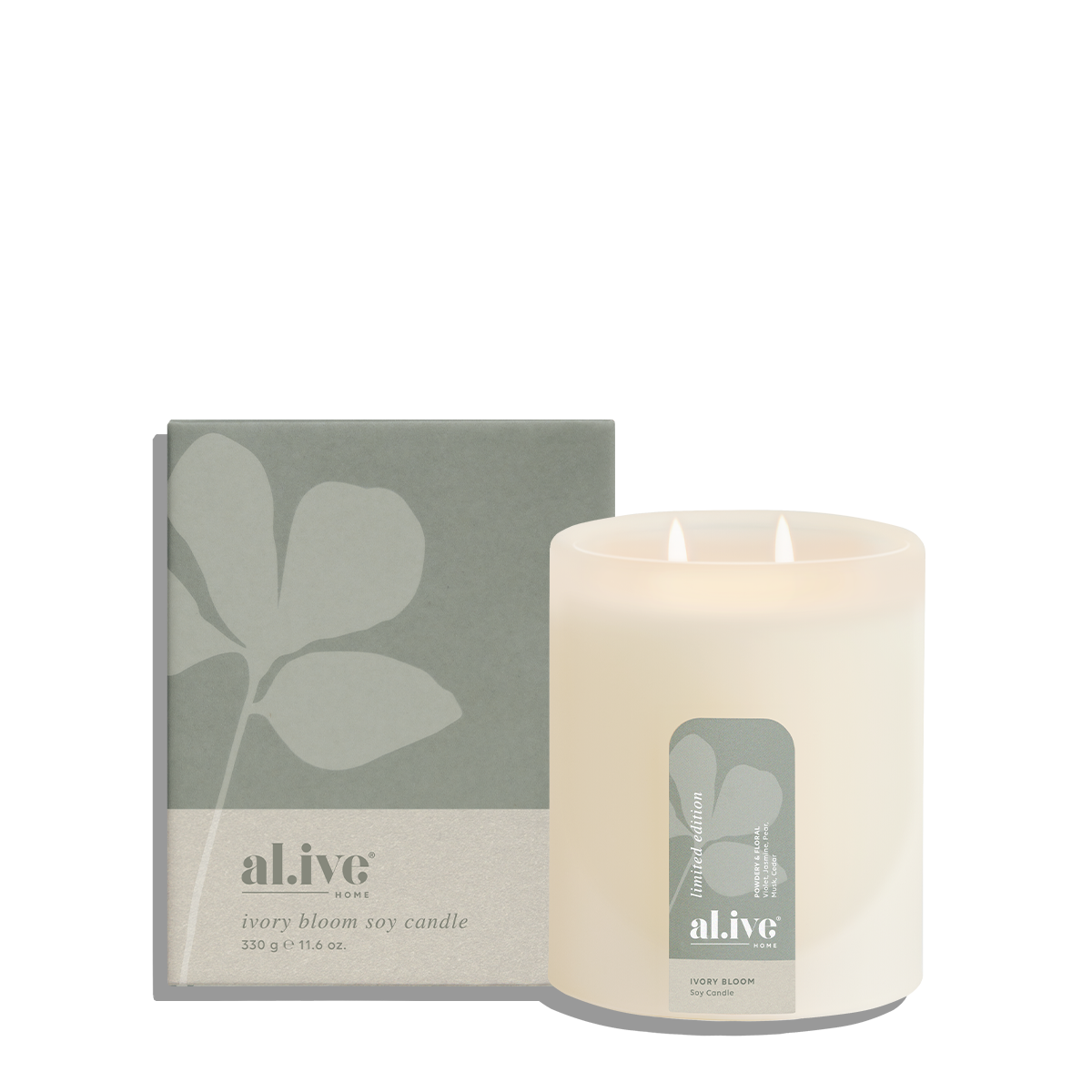 al.ive Soy Candle - Ivory Bloom