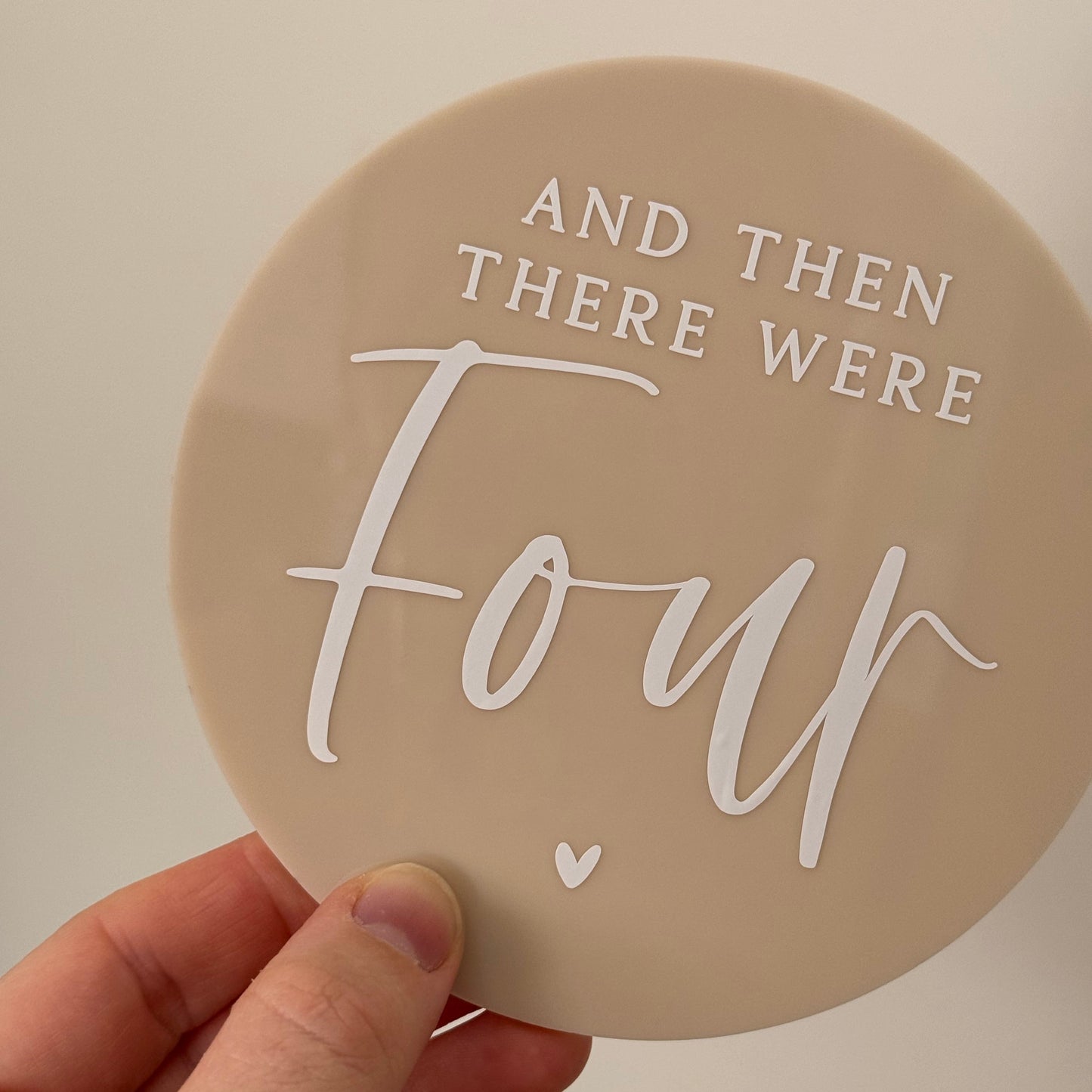 ‘And then there were four’ announcement disc