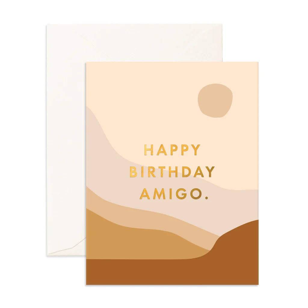 Birthday Amigos Dunes Greeting Card