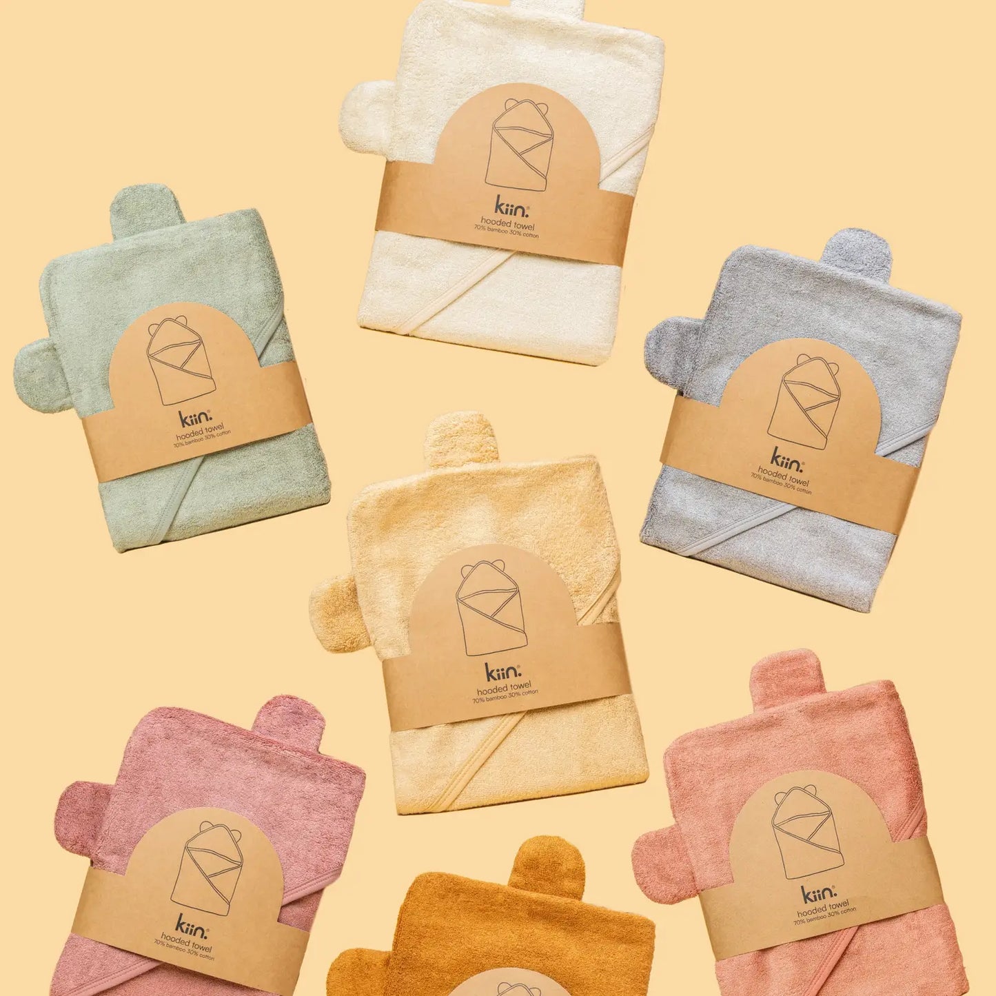 Hooded Towel - Sage