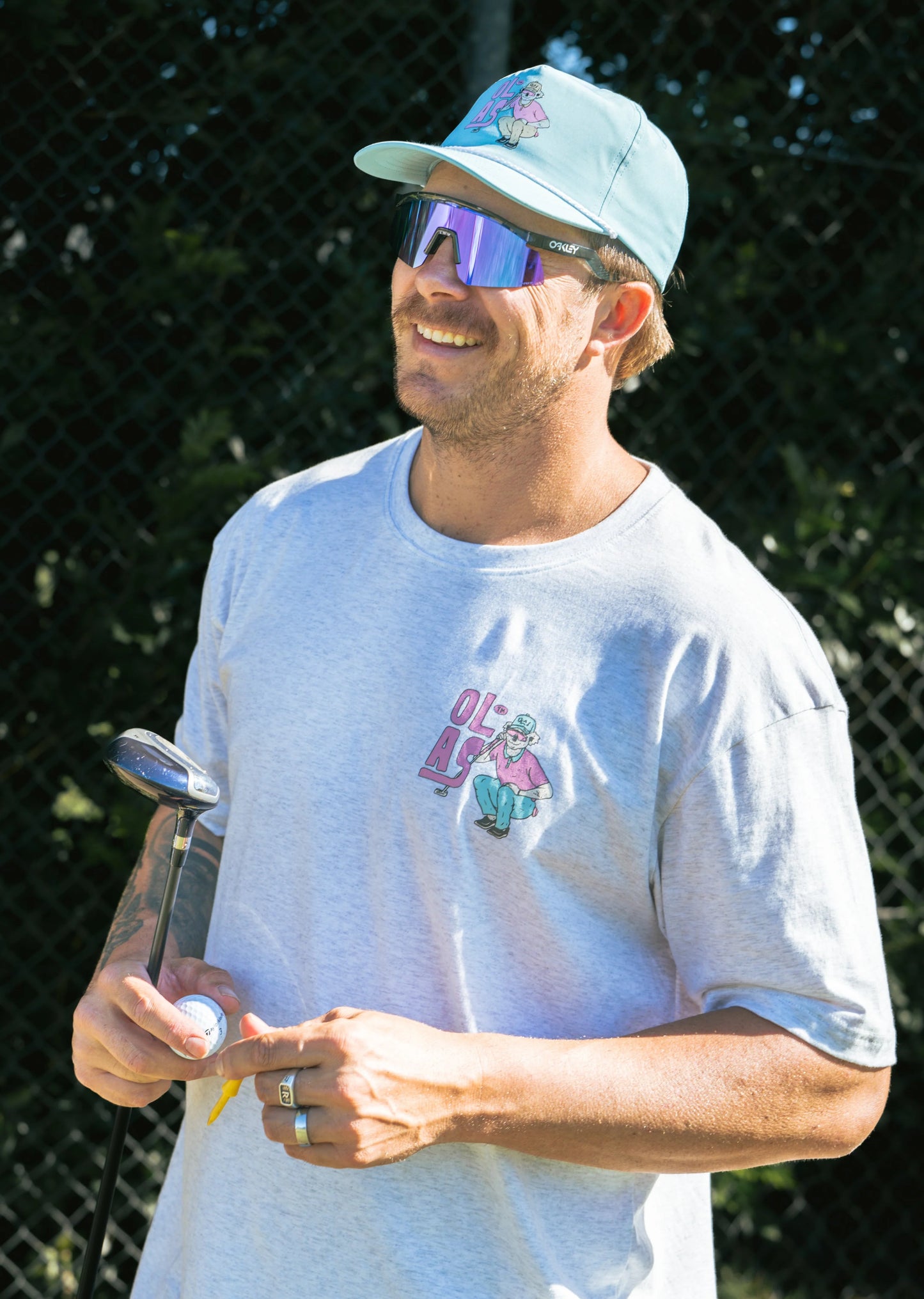 Olas Supply Co GOLF SUCKS TEE GREY