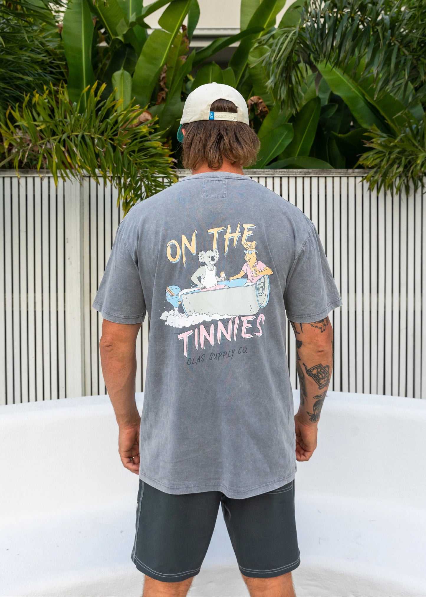 Olas Supply Co - ON THE TINNIES TEE