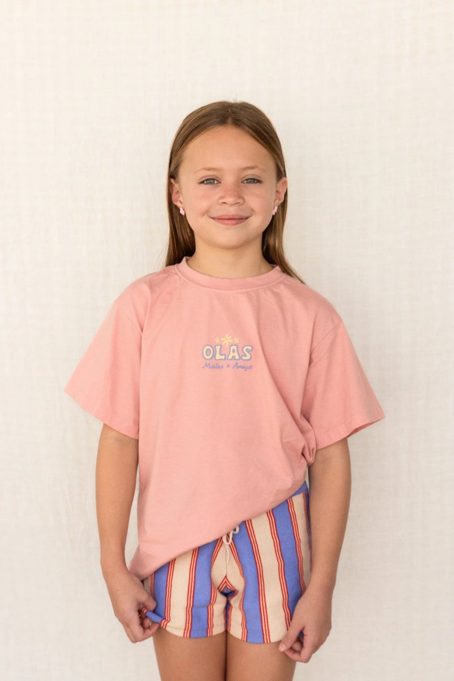 Olas Supply Co - MATES X AMIGOS MINI TEE PINK