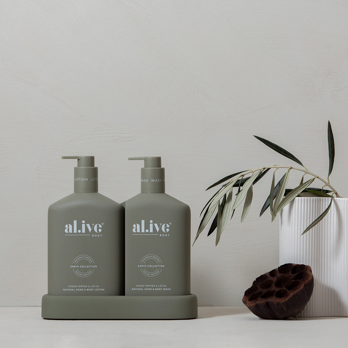 al.ive Hand & Body Wash Duo - Green Pepper & Lotus
