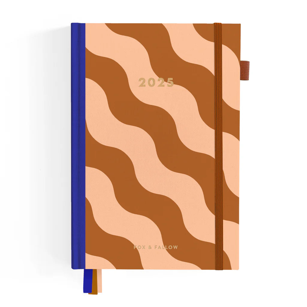 2025 A5 Horizontal Planner - Rust Swirl