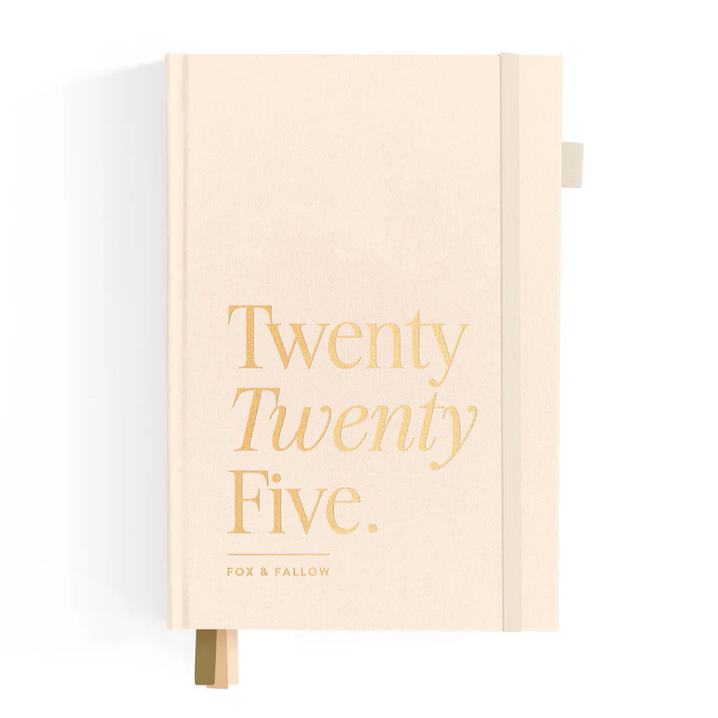 2025 A5 Horizontal Planner - Creme