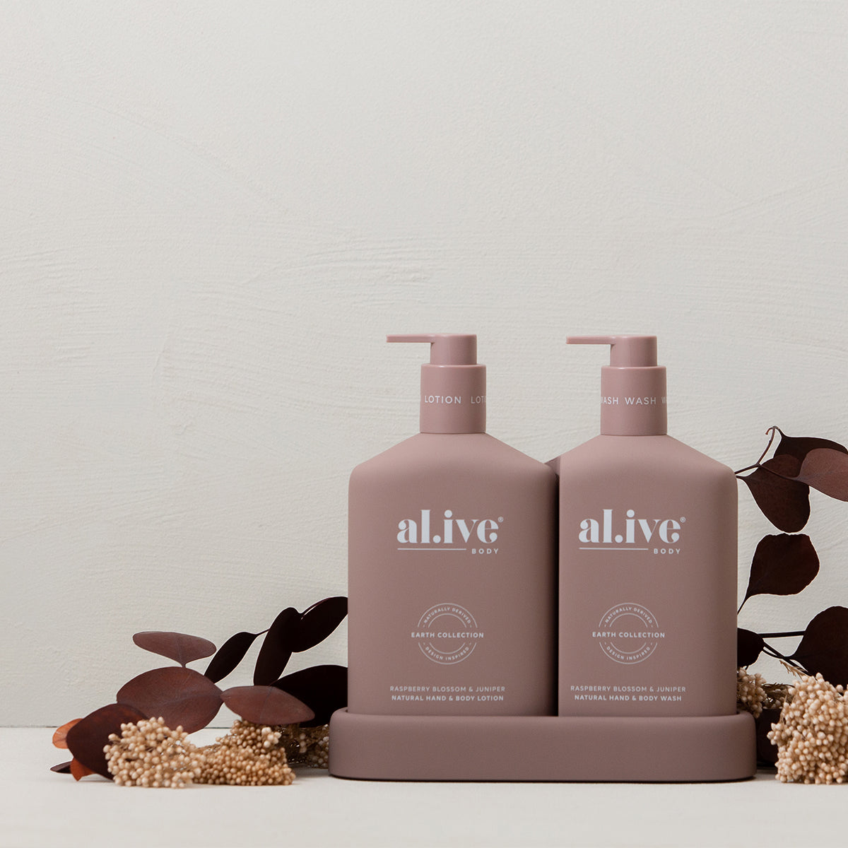 al.ive Hand & Body Wash Duo - Raspberry Blossom & Juniper