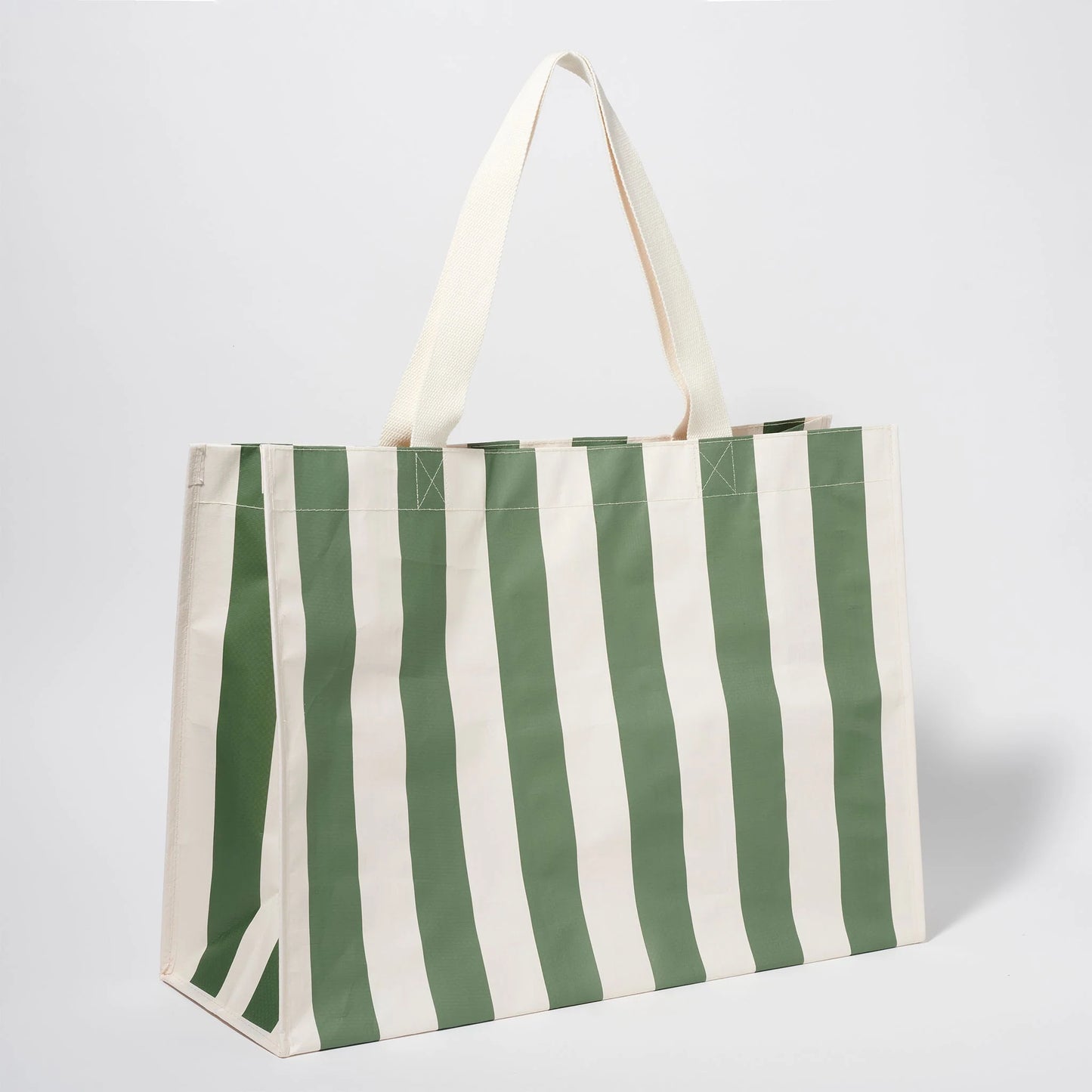 SUNNYLiFE Carryall Beach Bag The Vacay | Olive Stripe