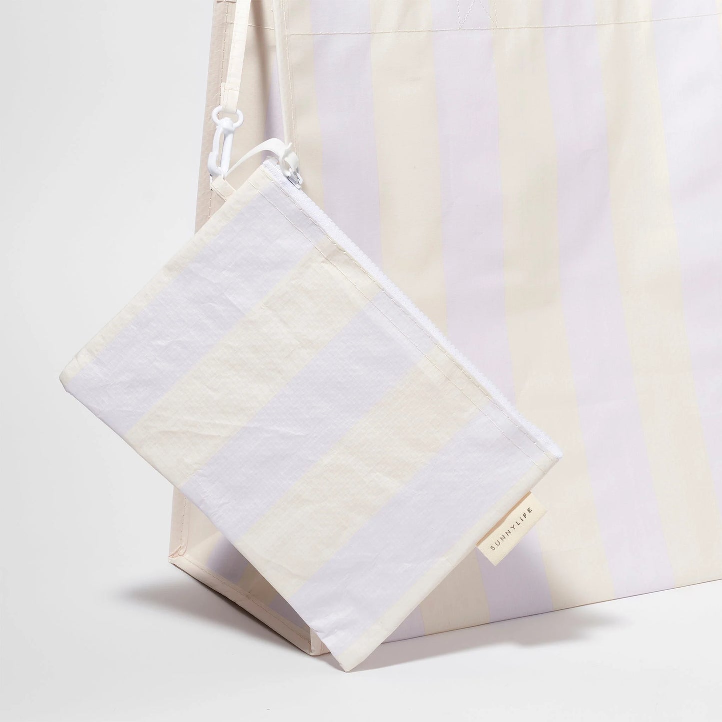 SUNNYLiFE Carryall Beach Bag Rio Sun | Pastel Lilac Stripe