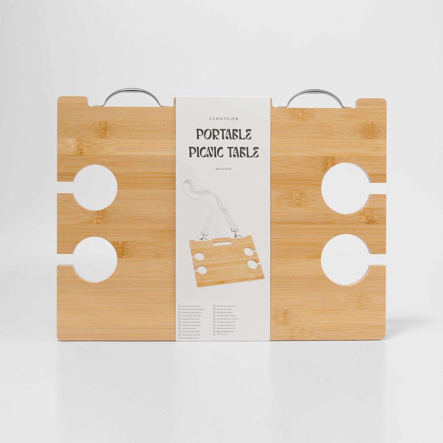 SUNNYLiFE Portable Picnic Table Le Weekend | Natural