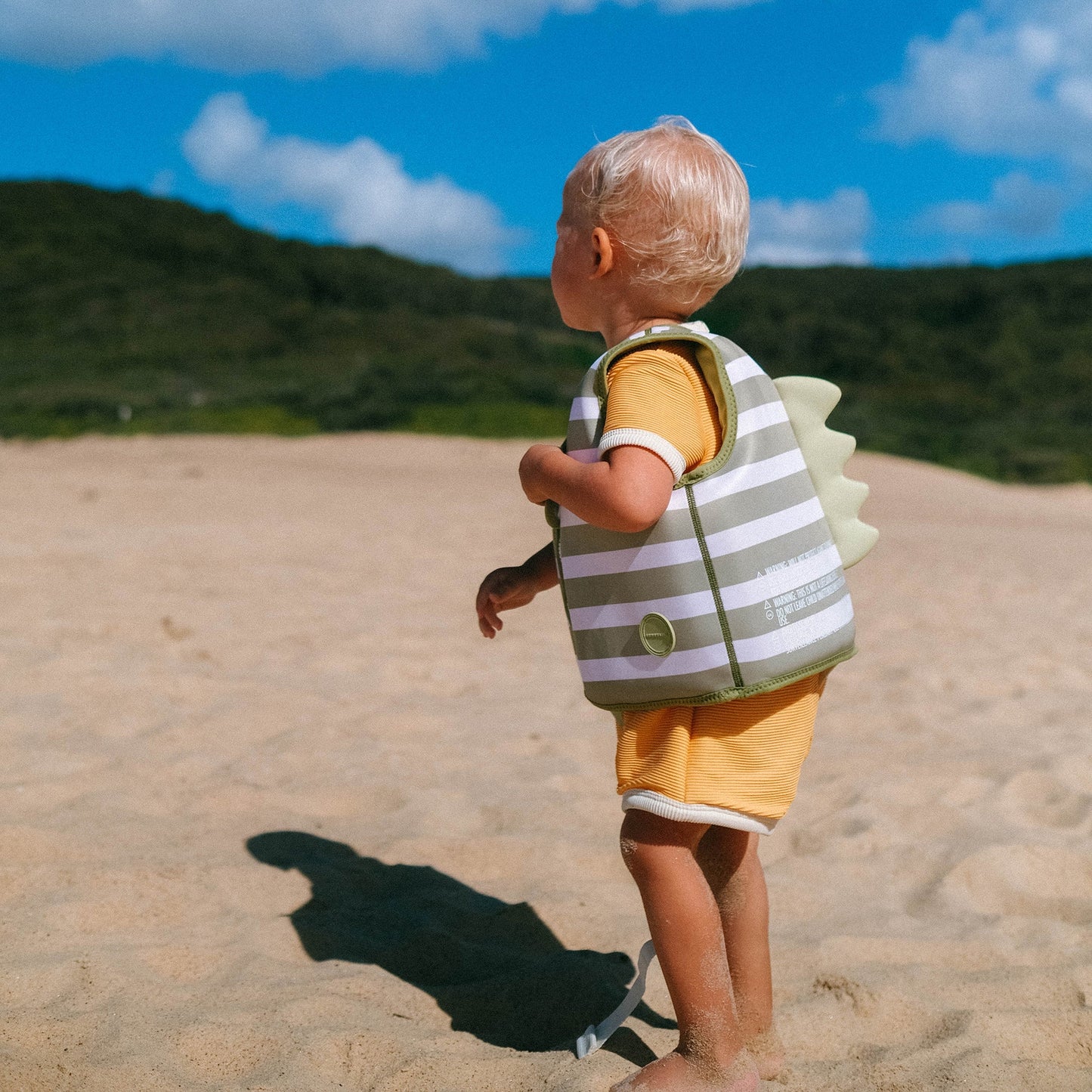 SUNNYLiFE Kids Swim Vest | Into the Wild Khaki 3-6Y