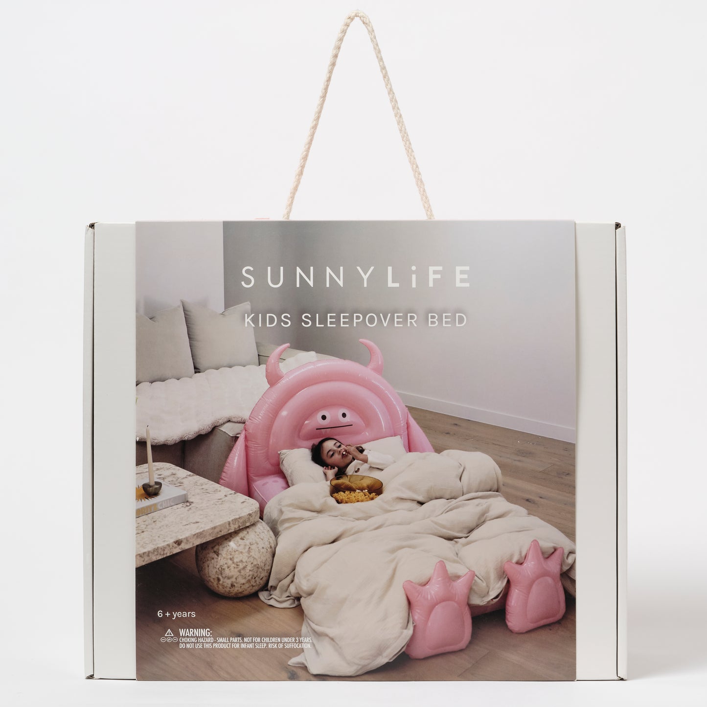 SUNNYLiFE Kids Sleepover Bed | Monster Pink