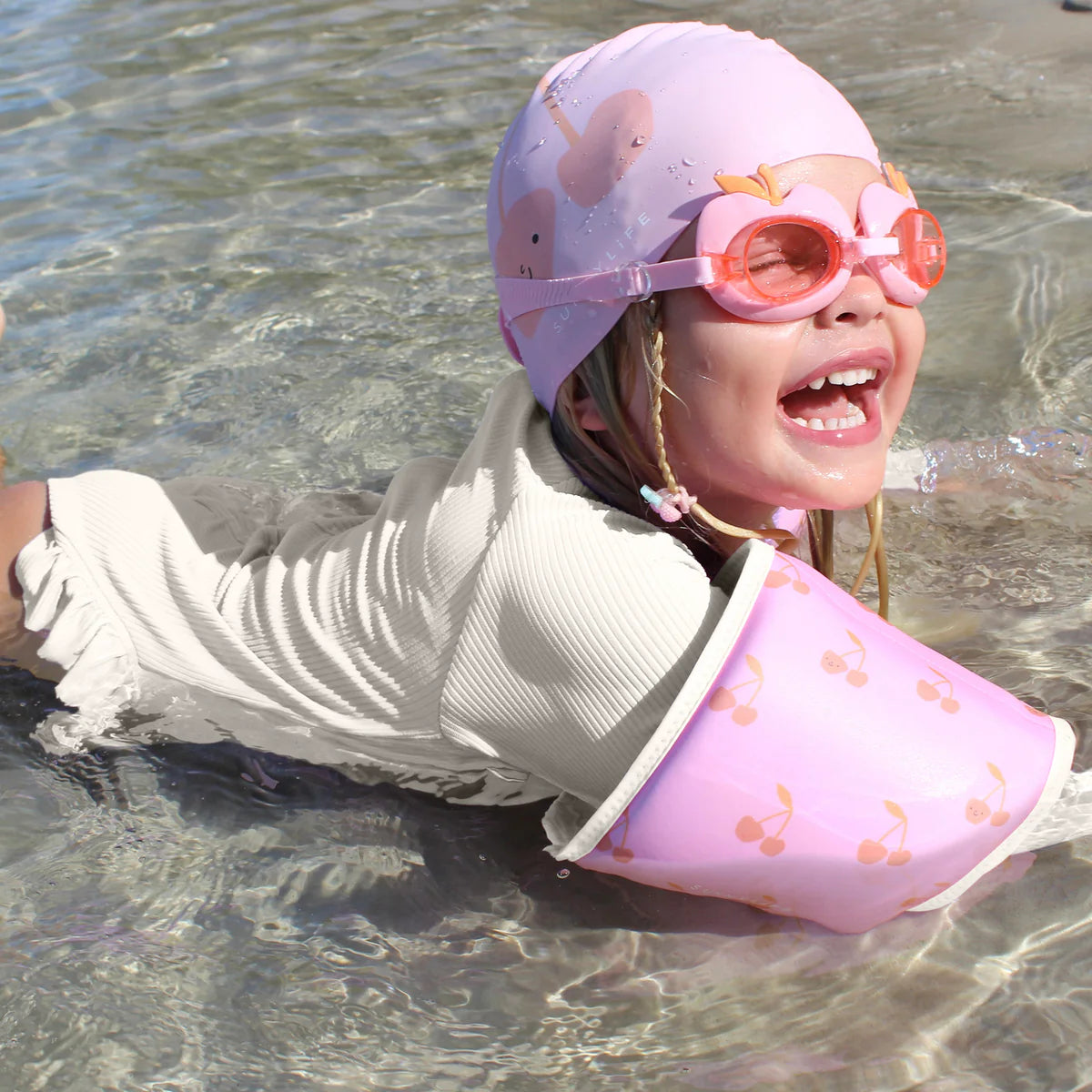 SUNNYLiFE Kids Floaties | Cotton Candy Cherry