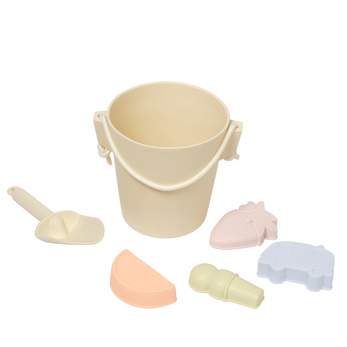 SUNNYLiFE Silicone Bucket & Spade Set | Apple Sorbet