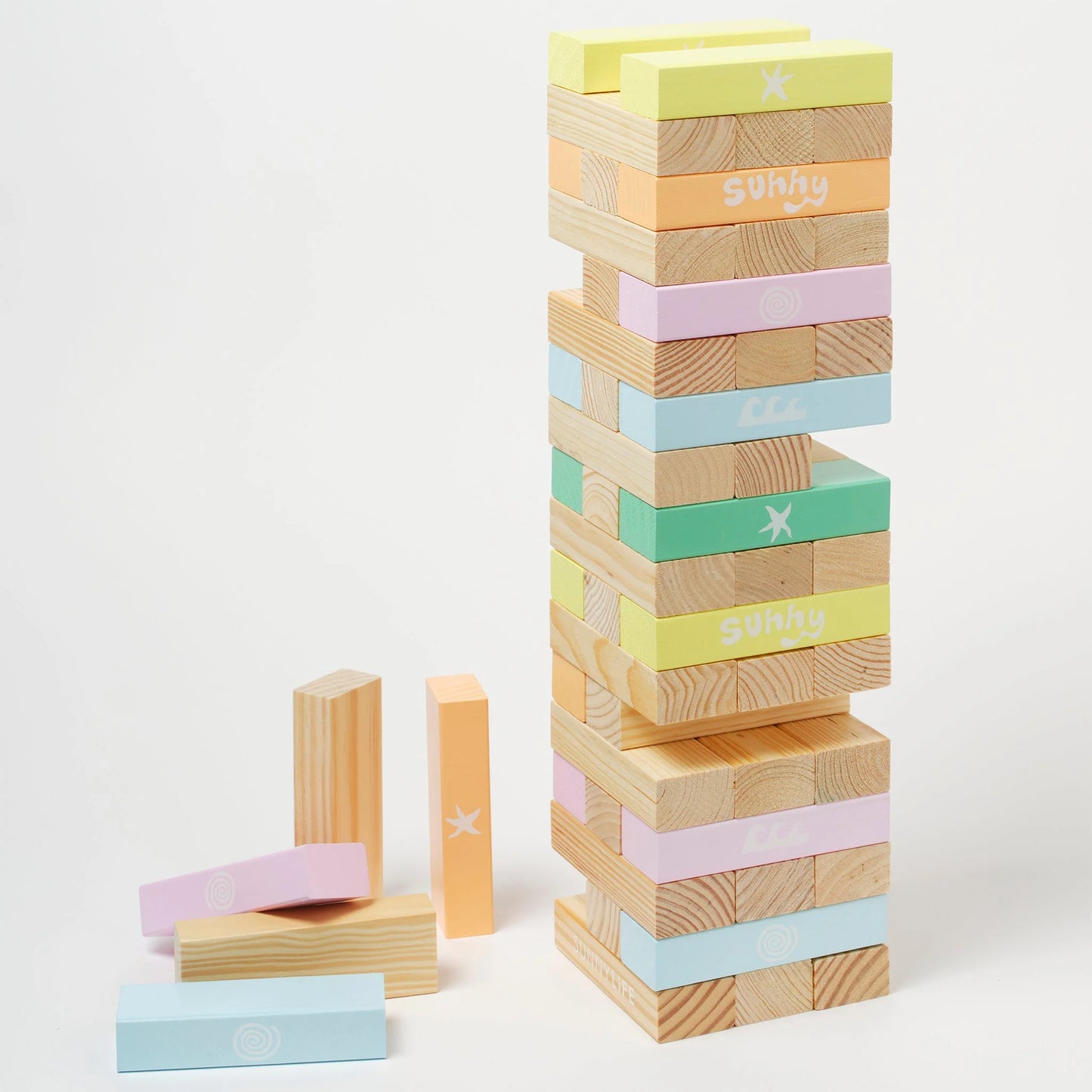SUNNYLiFE Giant Jumbling Tower | Pool Side Pastel Gelato