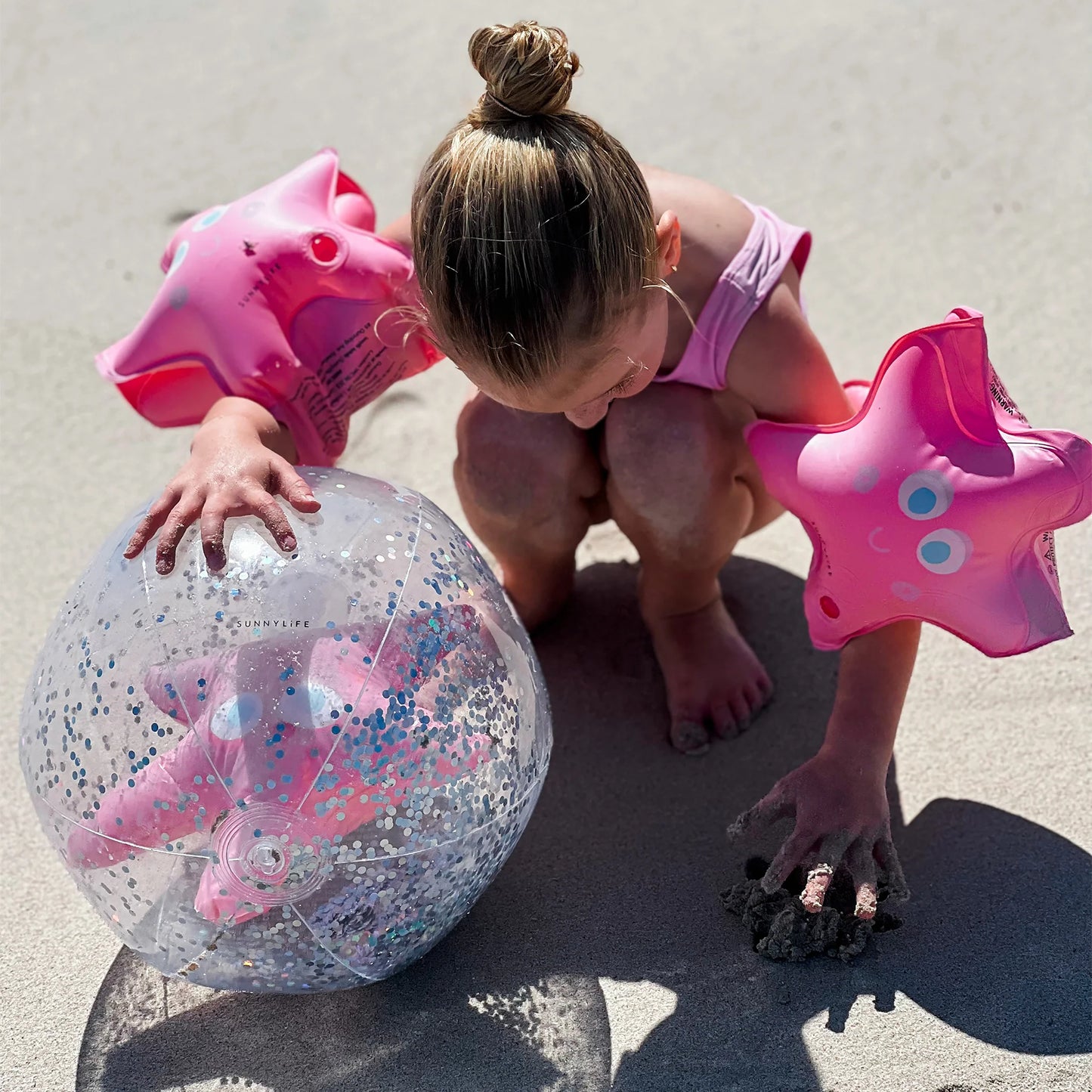 SUNNYLiFE Float Bands | Melody the Mermaid Strawberry