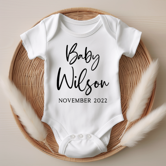 Baby Announcement Onesie