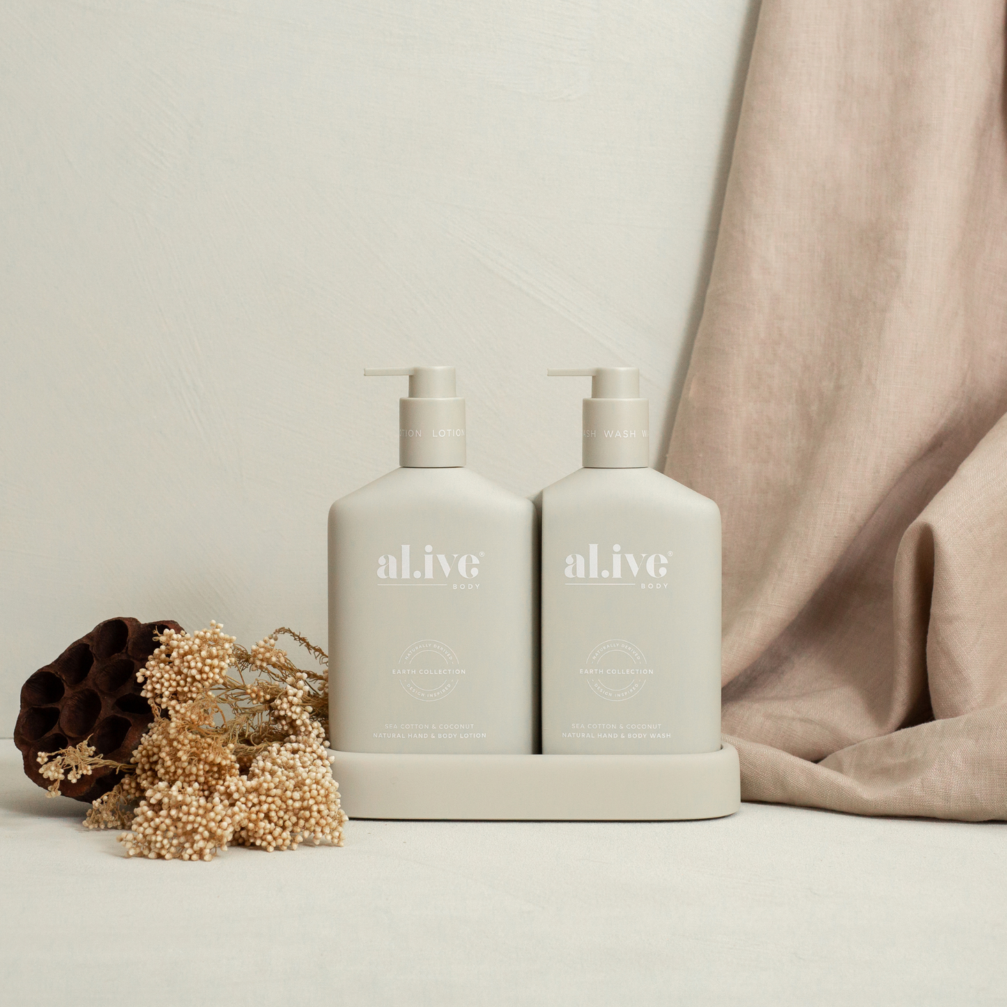 al.ive Hand & Body Wash Duo - Sea Cotton & Coconut