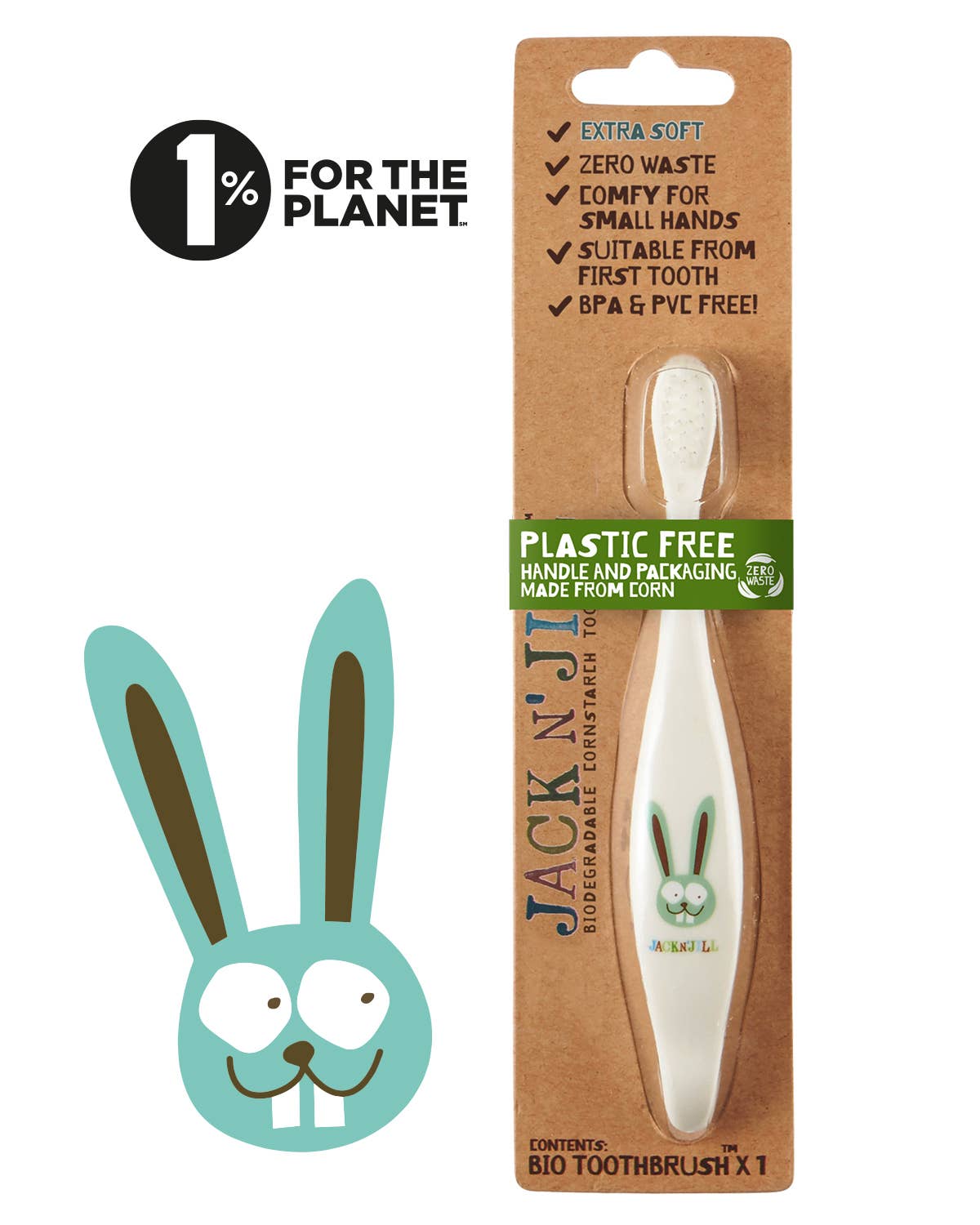 Jack N' Jill Kids Toothbrush - Bunny