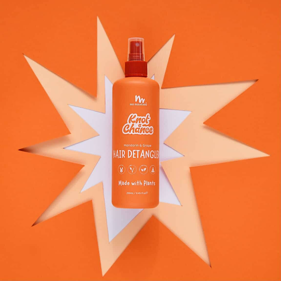 no nasties kids - Natural Plant Based Hair Detangler in Mandarin and Grape