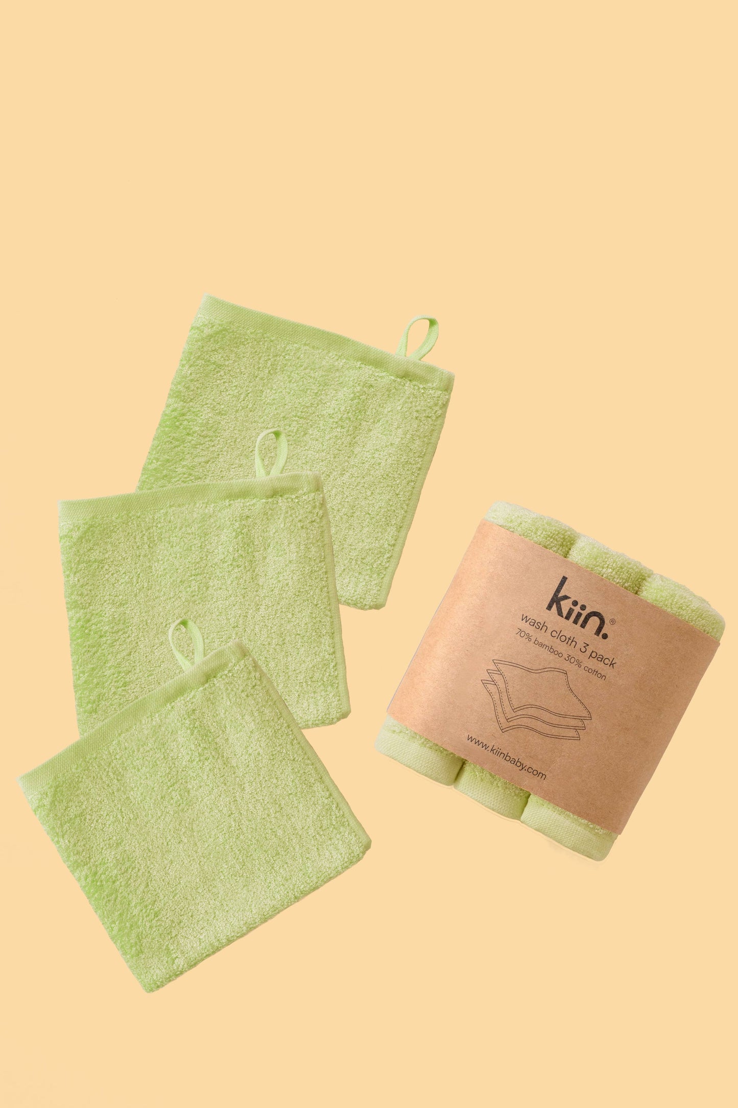 Wash Cloths 3 Pack: Caramel