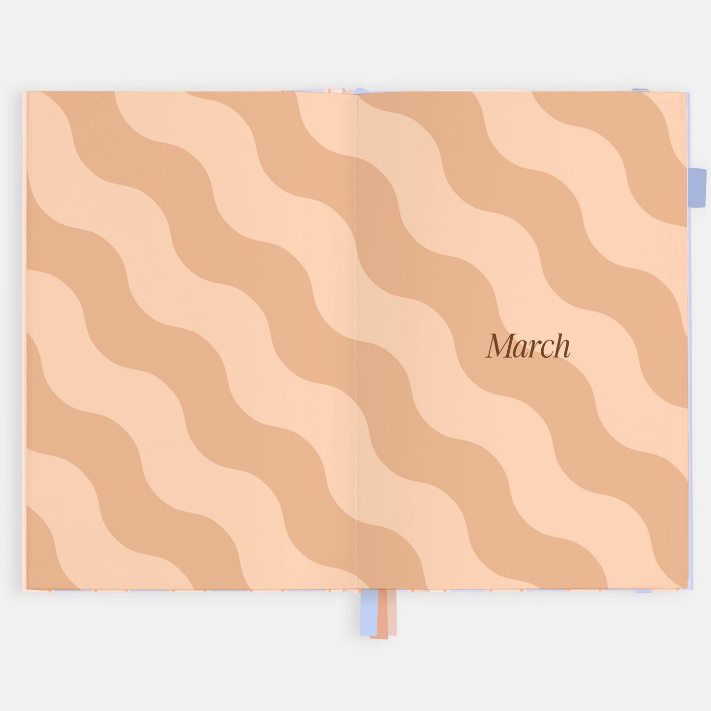 2026 Powder Stripe A5 Academic Vertical Planner
