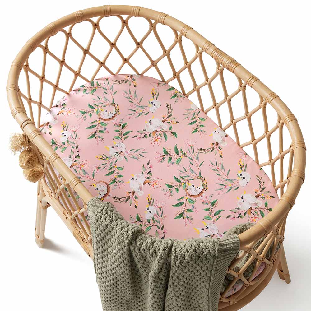 Cockatoo Organic Bassinet Sheet / Change Pad Cover