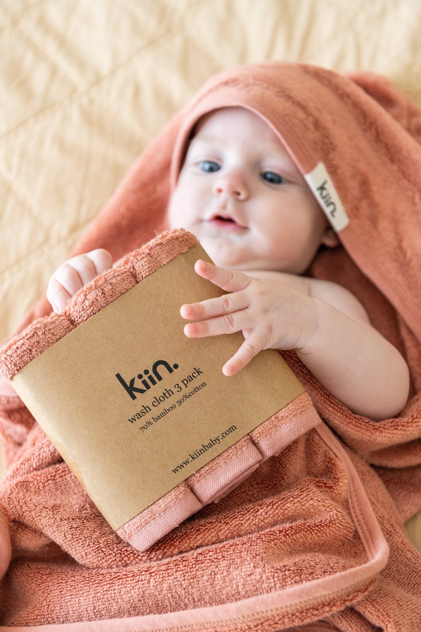 Wash Cloths 3 Pack: Caramel