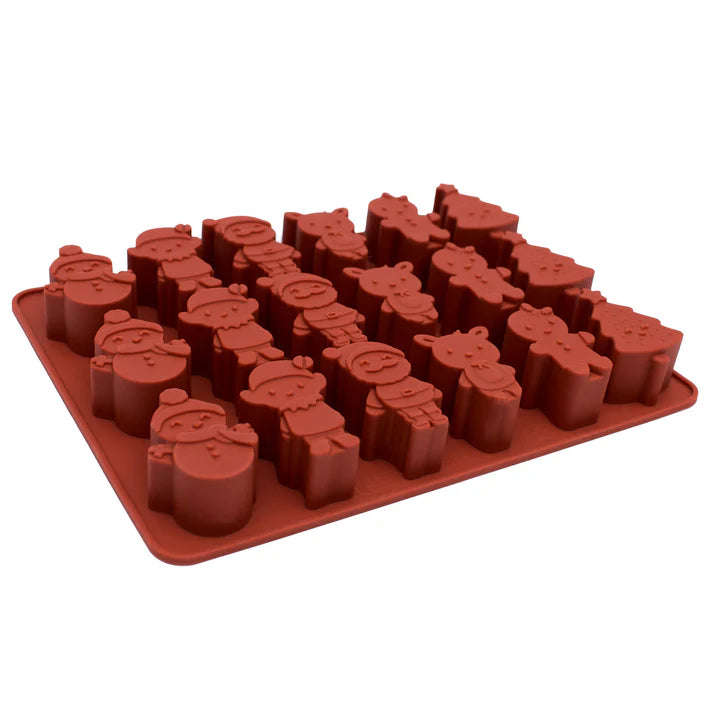Christmas Mini Poddies® - Chocolate Mould - Rust