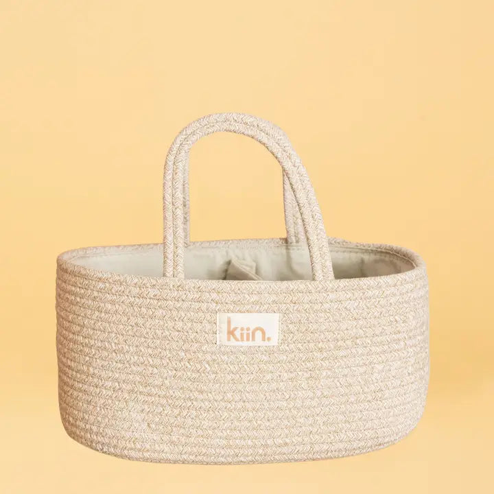 Cotton Rope Nappy Caddy Organiser