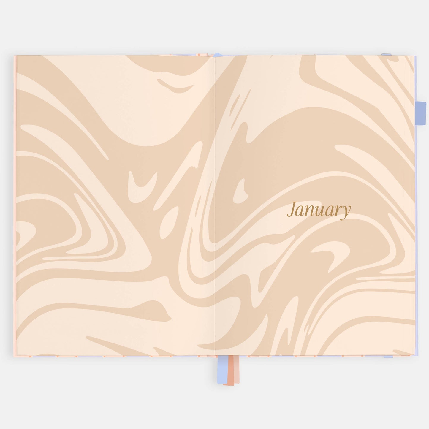 2026 Powder Stripe A5 Academic Vertical Planner