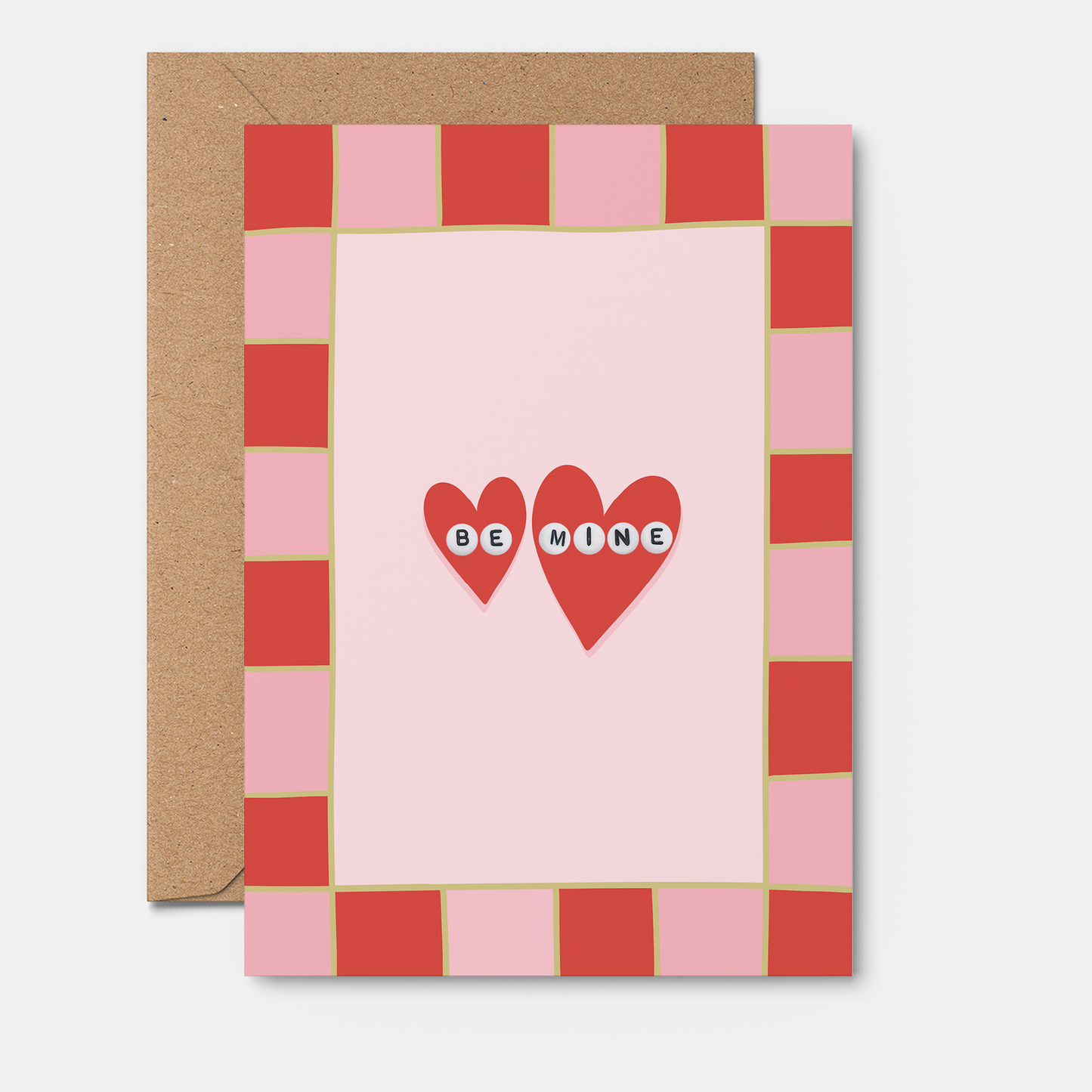 From Rosalie - Valentine's Day Card | Be Mine. Nostalgic Letter Bead Charm
