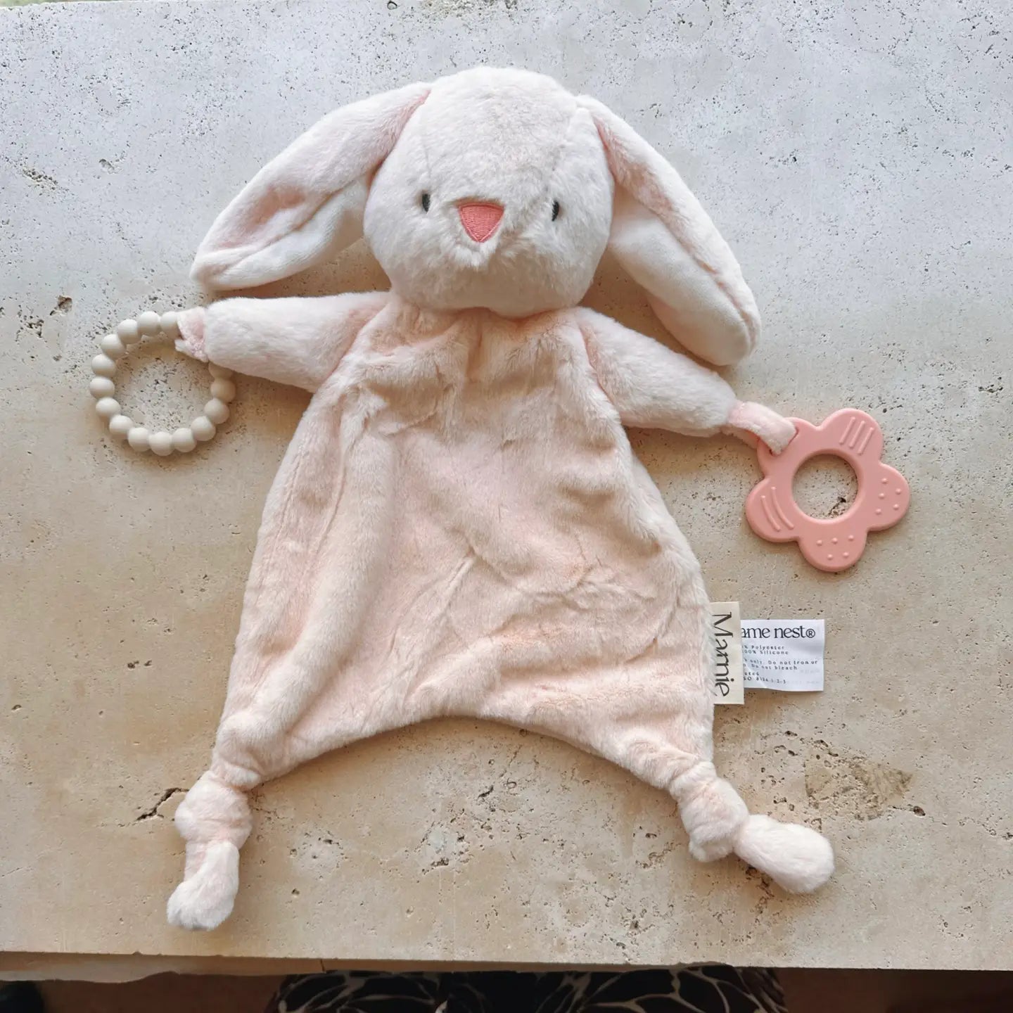 The Name Nest Marnie - Bunny Comforter and Teether